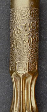 Shell Cantigny Somme on an embossed background.