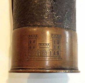 91st Division- Engineers Castle egraved on the lower band