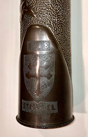 Shell bearing&nbsp; Chateau-Thierry town coat of Arms