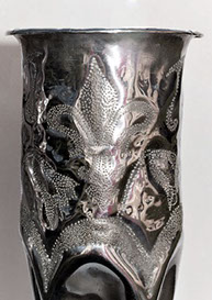 Pair of shells Motor Transport Corps MTC. this one has a Fleur-de-lis 