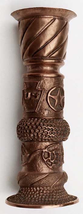 Possibly two 3Pdr, no headtamp,&nbsp; top and bottom flared,&nbsp; insignia Keystone with US and a star in a circle