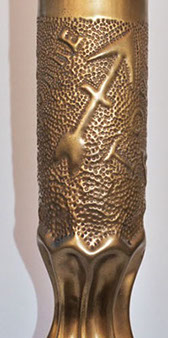 Shell 32nd Division with arrow piercing the ennemy lines insignia, Argonne and Alsace, and a few French towns